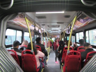 12845 - bus from Guayaquil to Quito(inside the city bus)